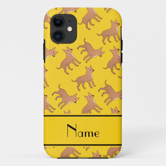 Personalisierter Name: Chihuahua-Hunde Case-Mate iPhone Hülle (Rückseite)