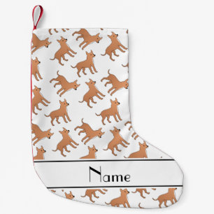 Personalisierter Name - Chihuahua-Hunde Kleiner Weihnachtsstrumpf