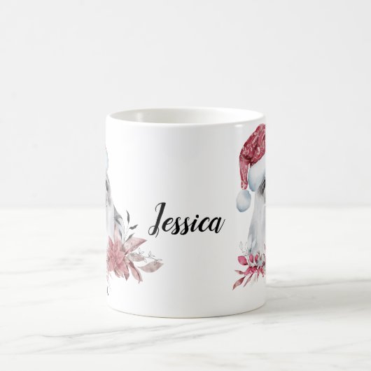 Personalisierter Name Chrismas Siegel Kaffeetasse (Mittel)