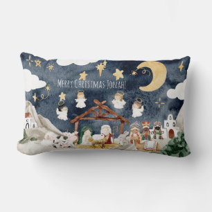 Personalisierter Name Christlich Kids Weihnachten Lendenkissen