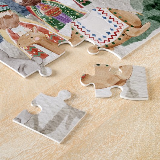 Personalisierter Name Christlich Kids Weihnachten Puzzle (Seite)