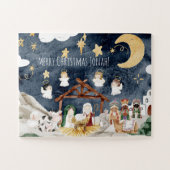 Personalisierter Name Christlich Kids Weihnachten Puzzle (Horizontal)