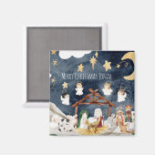 Personalisierter Name Christlich Weihnachtskinder Magnet (Vorderseite/Rückseite)