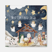 Personalisierter Name Christlich Weihnachtskinder Magnet (Vorne)