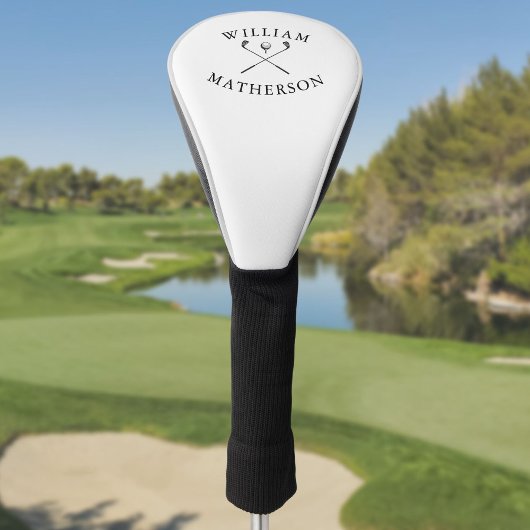 Personalisierter Name Classic Golf Clubs Headcover