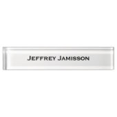 Personalisierter Name Clear Acrylic Namensplakette (Vorderseite)