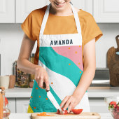 Personalisierter Name Colorful Abstrakt Artist Schürze