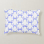 Personalisierter Name Coquette Lila Bow Accent Pil Dekokissen (Rückseite)