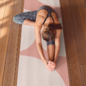 Personalisierter Name Creamy Pink Abstraktes Muste Yogamatte