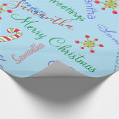 Personalisierter Name: Custom Christmas Wrapper Geschenkpapier (Ecke)