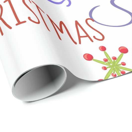 Personalisierter Name: Custom Christmas Wrapper Geschenkpapier (Rolleneckpunkt)