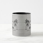 Personalisierter Name Custom Lanai Tropical Palm T Tasse (Zentrum)