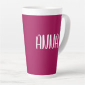 PERSONALISIERTER NAME CUSTOM LATTE KAFFEE TASSE (Rechte Ecke)