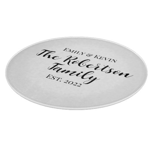 Personalisierter Name Cutting Board mit Jahr Schneidebrett (Ecke)