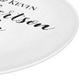 Personalisierter Name Cutting Board mit Jahr Schneidebrett (Ecke)