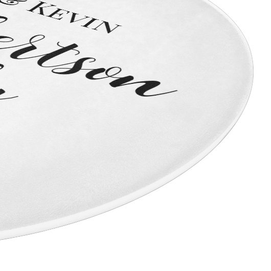 Personalisierter Name Cutting Board mit Jahr Schneidebrett (Ecke)