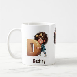 Personalisierter Name & D Verschlafener Morgen Kar Kaffeetasse