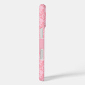 Personalisierter Name Damask hellrosa Case-Mate iPhone Hülle (Rückseite / Rechts)