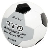 Personalisierter Name Danke Trainer Fußball (Dreiviertel)
