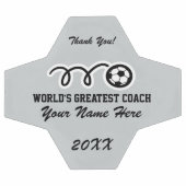 Personalisierter Name Danke Trainer Fußball (Flach)