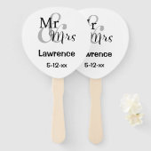 Personalisierter Name Datum Mr. & Mrs. Wedding Cou Fächer (Vorne und Hinten)