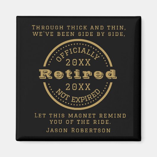 Personalisierter Name Datum Vermietung Gast Magnet (Vorne)