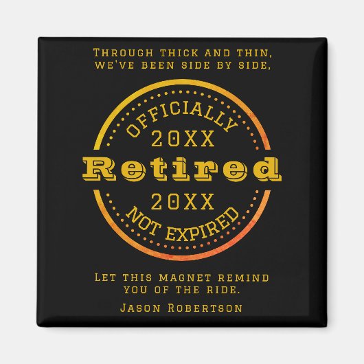 Personalisierter Name Datum Vermietung Gast Magnet (Vorne)