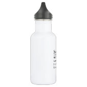Personalisierter Name Definition Grau Satin Edelstahlflasche (Links)
