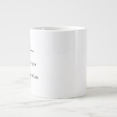 Personalisierter Name Definition Grauer Satin-Tass Jumbo-Tasse (Vorderseite)