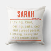 Personalisierter Name Definition Schlafkissen Kissen (Vorderseite)