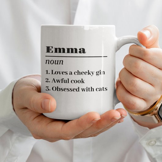 Personalisierter Name Definition Substantiv Mama M Kaffeetasse