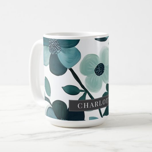 Personalisierter Name Delta Beach Lounge Kaffeetasse (Vorderseite Links)