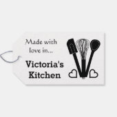 Personalisierter Name der Backtools Geschenkanhänger (Rückseite Horizontal)