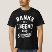 Personalisierter Name der Banken T-Shirt (Vorderseite)
