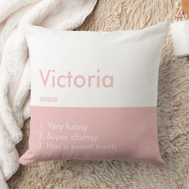 Personalisierter Name der bearbeitbaren Inschrifte Kissen (Decke)