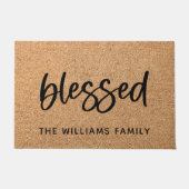 Personalisierter Name der Begrüßungsmütterfamilie Fußmatte (Vorderseite)