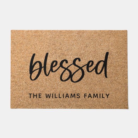 Personalisierter Name der Begrüßungsmütterfamilie Fußmatte (Vorderseite)