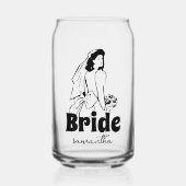 Personalisierter Name der benutzerdefinierten Brüc Dosenglas (Vorderseite)