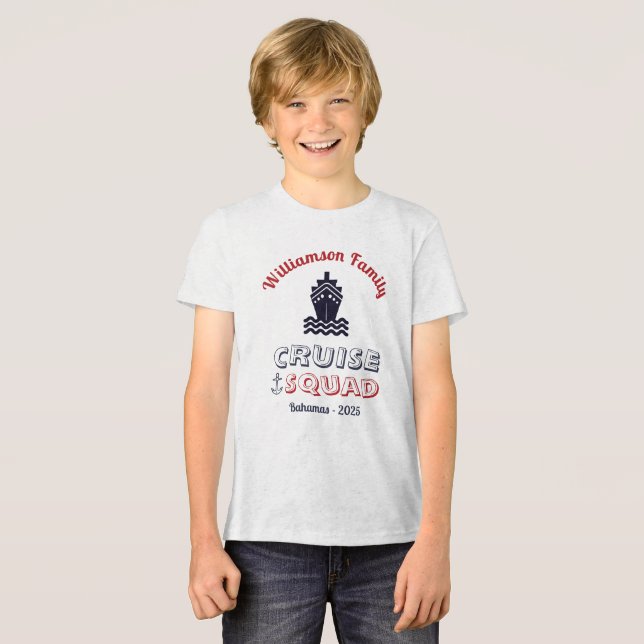 Personalisierter Name der benutzerdefinierten Squa Tri-Blend Shirt (Vorderseite voll)