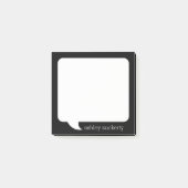 Personalisierter Name der Blase - FARBE BEARBEITEN Post-it Klebezettel (Vorderseite)