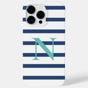Personalisierter Name der blauen Streifen Case-Mate iPhone 14 Pro Max Hülle