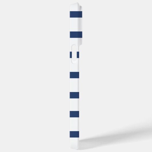 Personalisierter Name der blauen Streifen Case-Mate iPhone Hülle (Rückseite / Rechts)