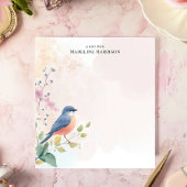 Personalisierter Name der Bluebird-Zweigstelle Notizblock