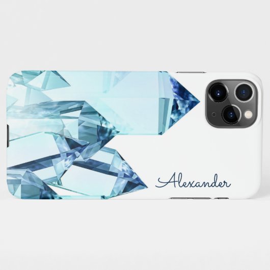 Personalisierter Name der Crystal Hexe iPhone Hülle (Rückseite (Horizontal))