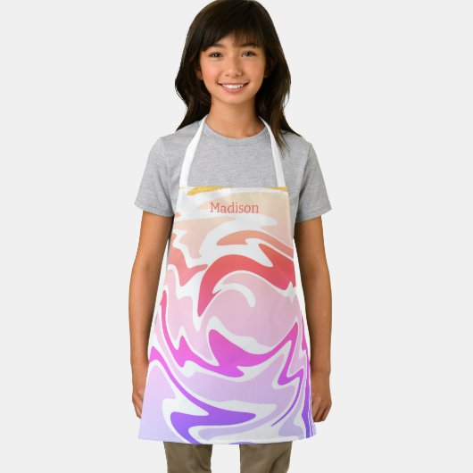 Personalisierter Name der farbigen Flüssigkeit Schürze (Insitu)