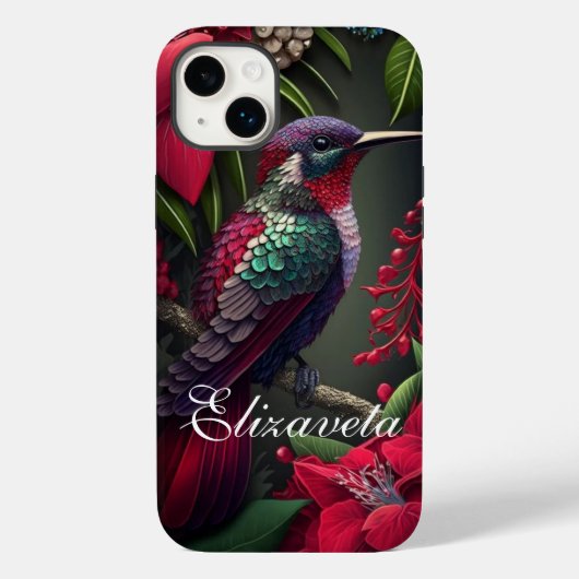 Personalisierter Name der Flora Case-Mate iPhone Hülle (Rückseite)