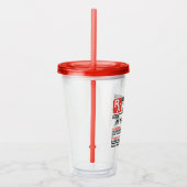 Personalisierter Name der Funny Beer-Verschreibung Acryltrinkbecher (Rechts)