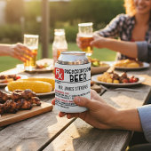 Personalisierter Name der Funny Beer-Verschreibung Dosenkühler