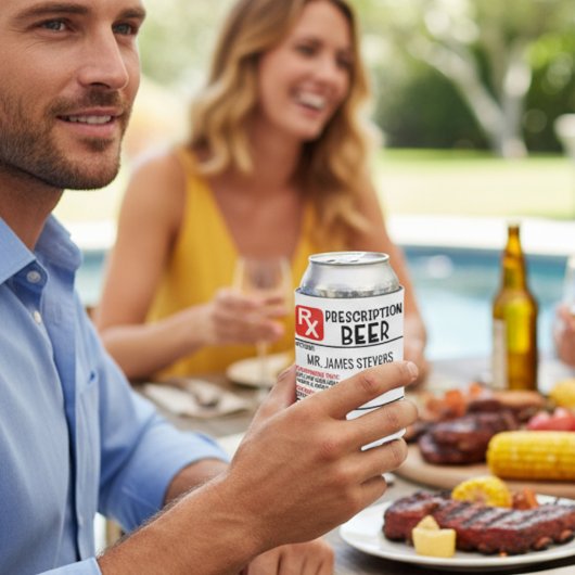 Personalisierter Name der Funny Beer-Verschreibung Dosenkühler