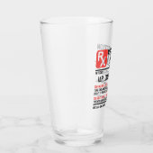 Personalisierter Name der Funny Beer-Verschreibung Glas (Rechts)